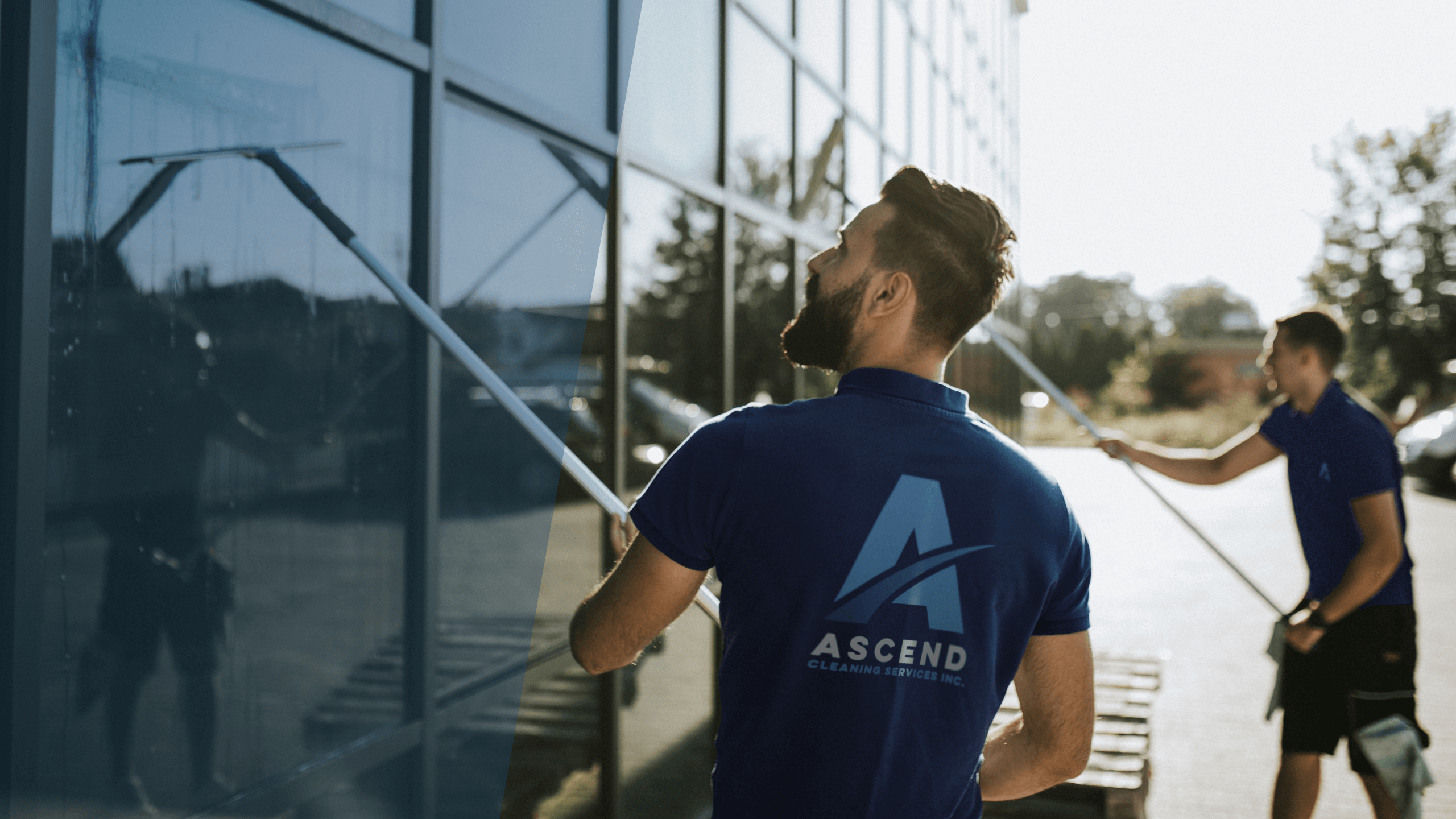 Ascend Cleaners window washing building Ascend Cleaning Services Inc.