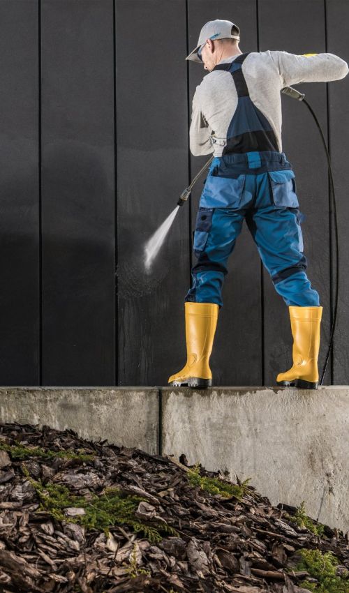 House and building wash image